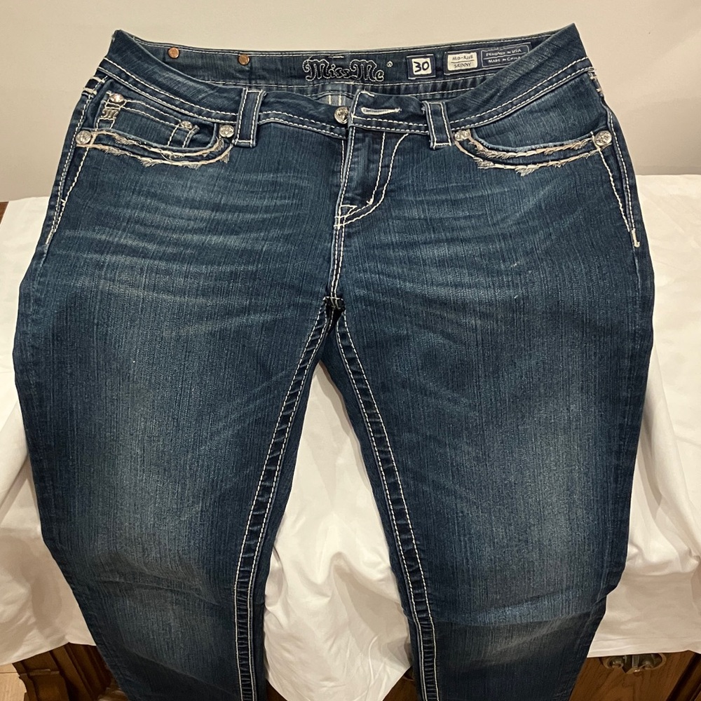 Miss Me Dark Blue Boot Cut Jeans - Picture 4 of 11